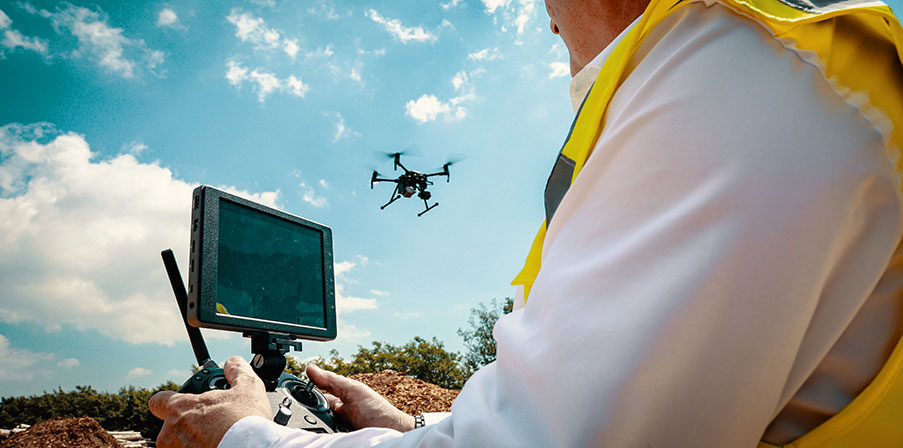 people holding drones and discuss their uses